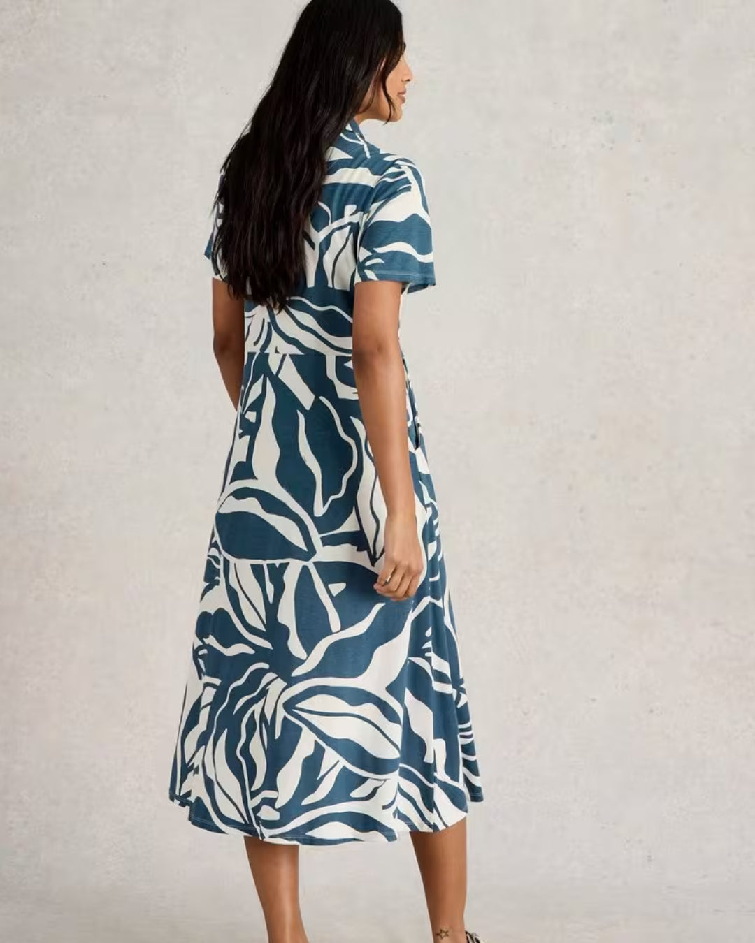 Robe-soleil marbrée Rua