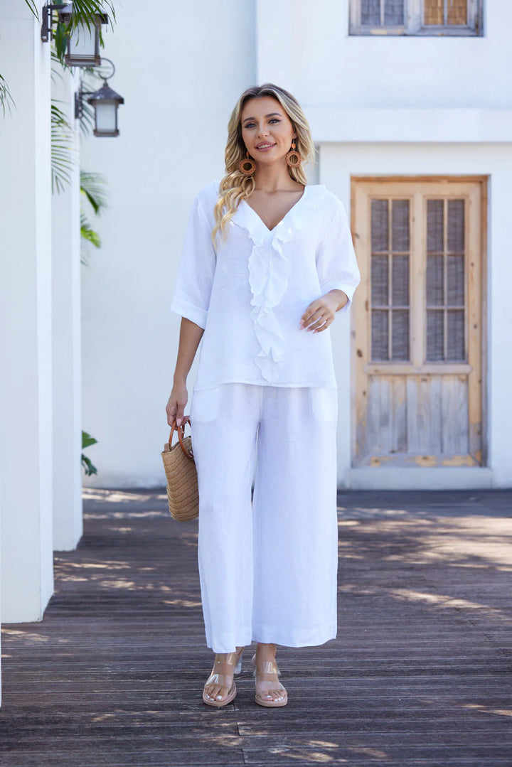 Blouse à volants Juliet – Manches 3/4