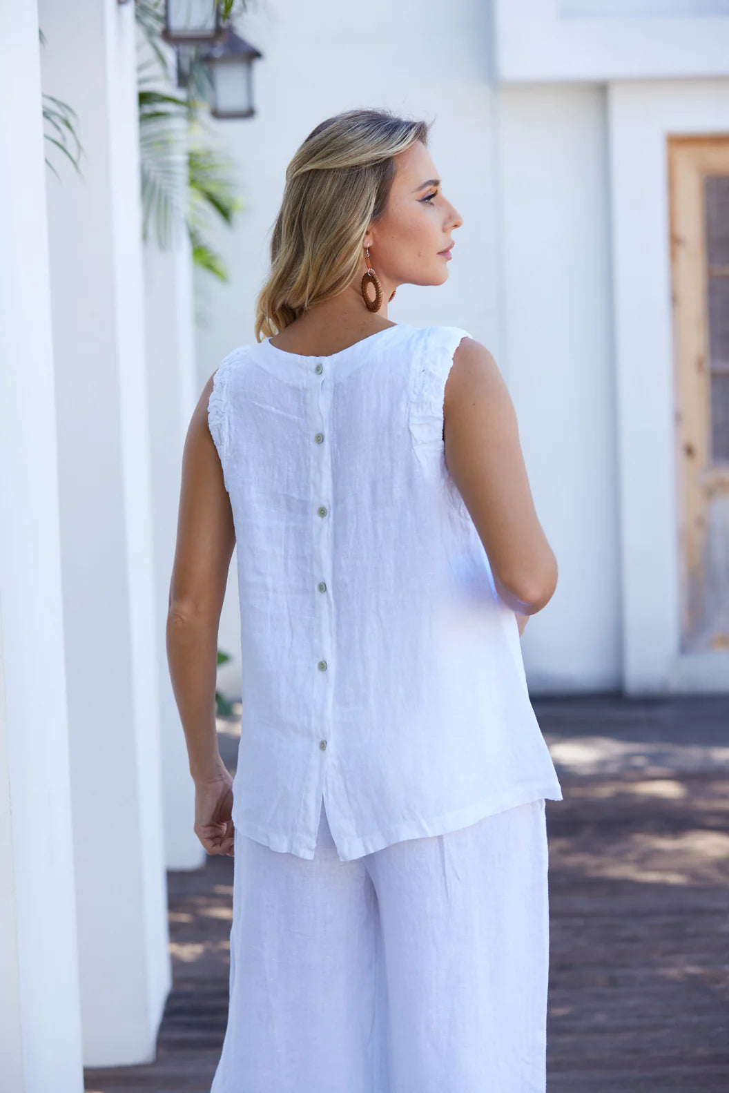 Chandail sans manches à fronces Maeve