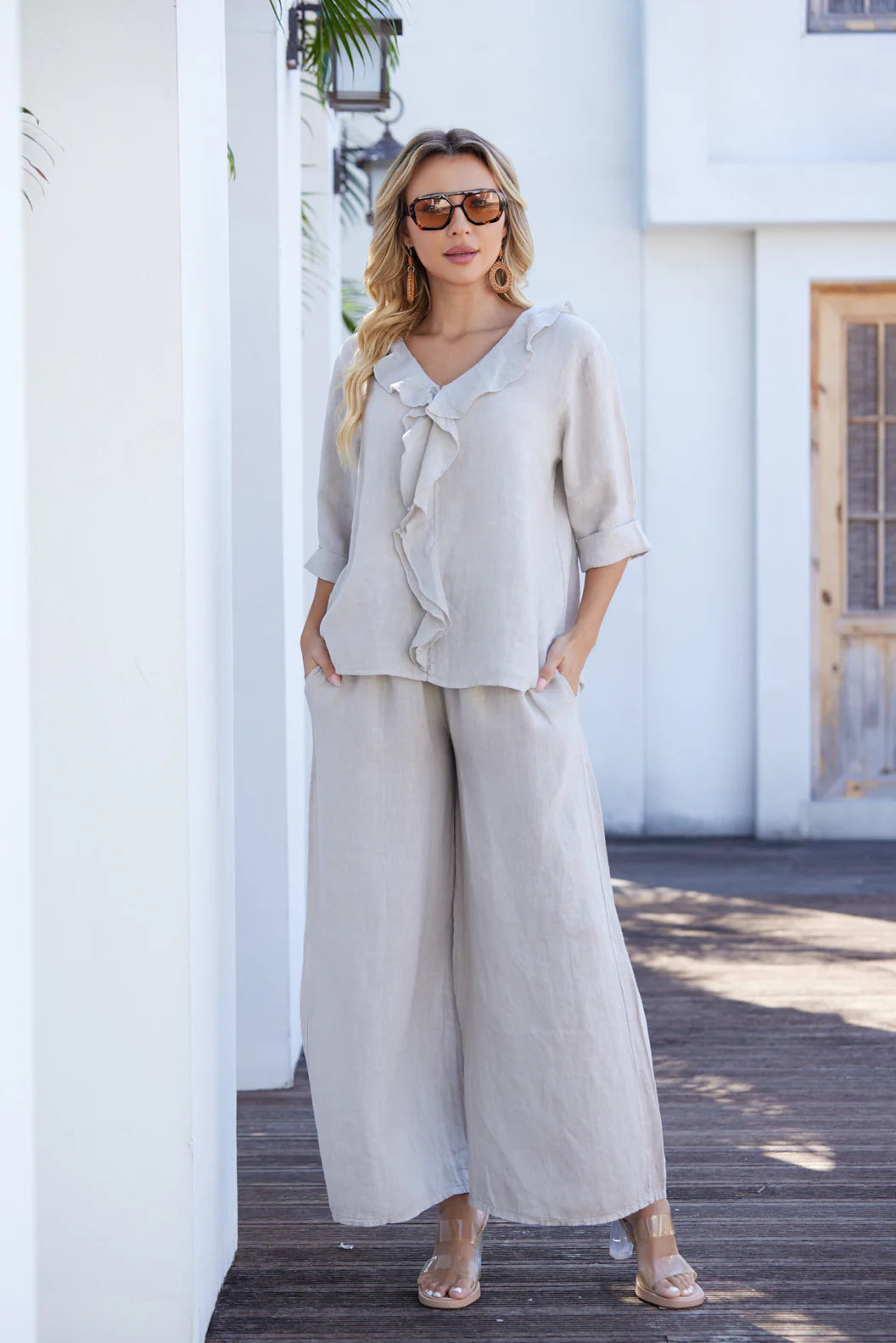 Blouse à volants Juliet – Manches 3/4