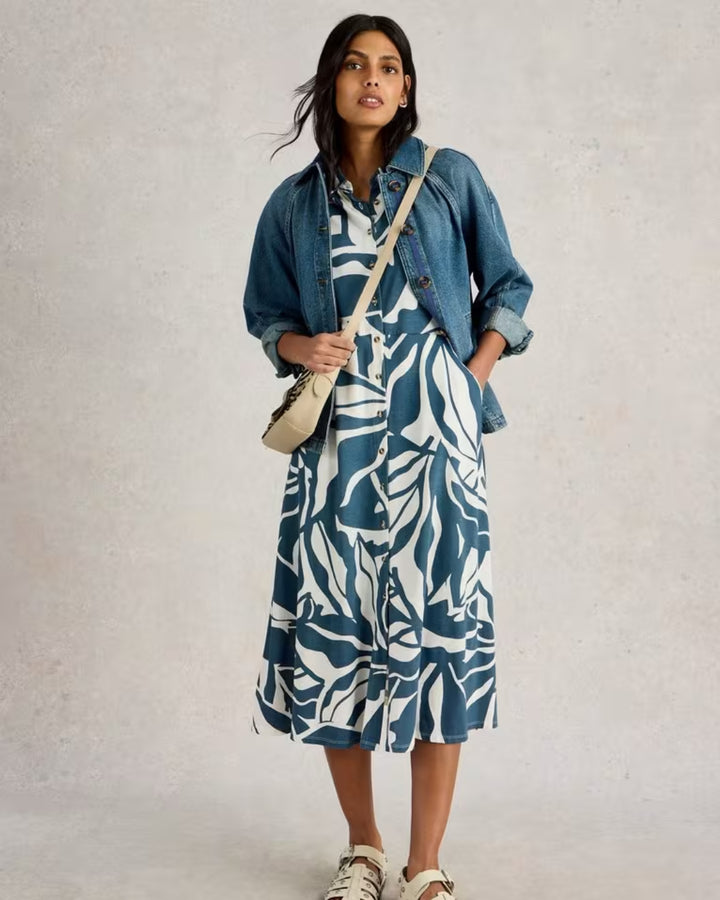 Robe-soleil marbrée Rua