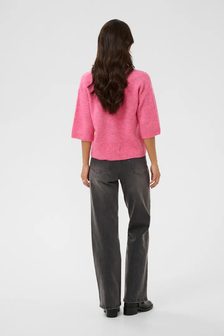 Cardigan avec boutons en fleurs