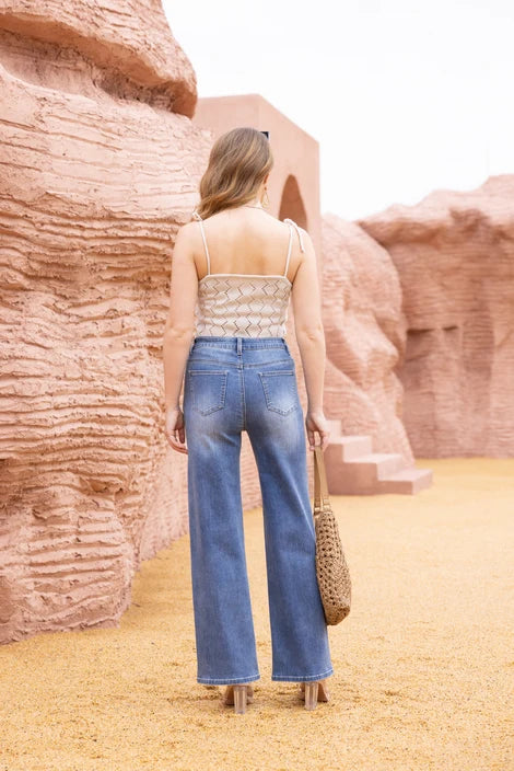 Jeans large Clara - En bambou respirant