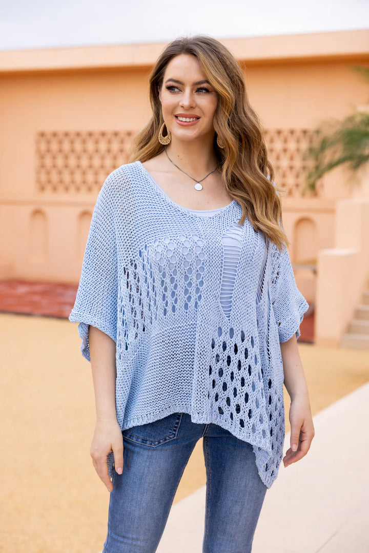 Haut Ocean – Crochet aéré style bord de mer