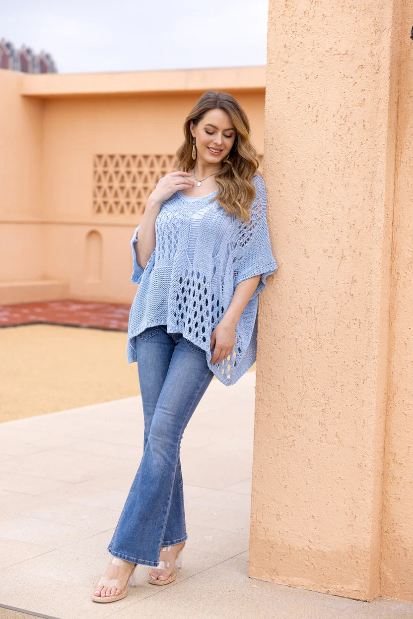 Haut Ocean – Crochet aéré style bord de mer