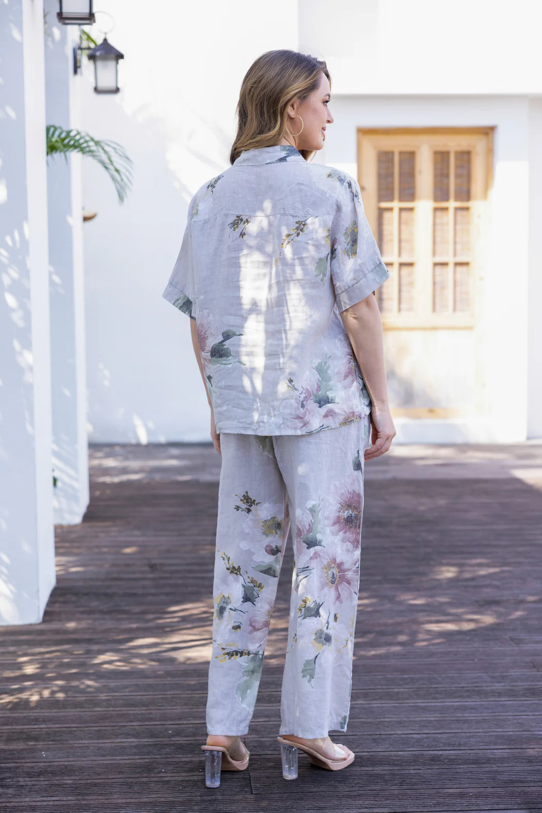 Pantalon imprimé floral Graceful – coupe fluide et légère