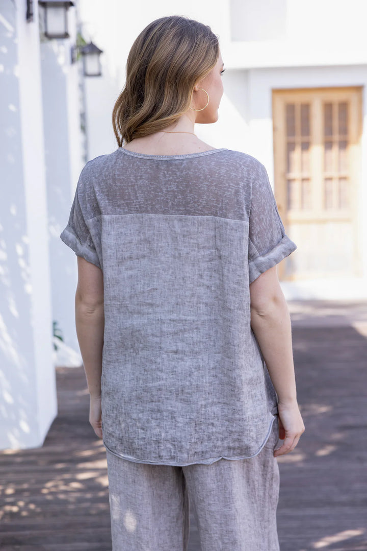 Haut avec imprimé floral Petal - Blouse décontractée