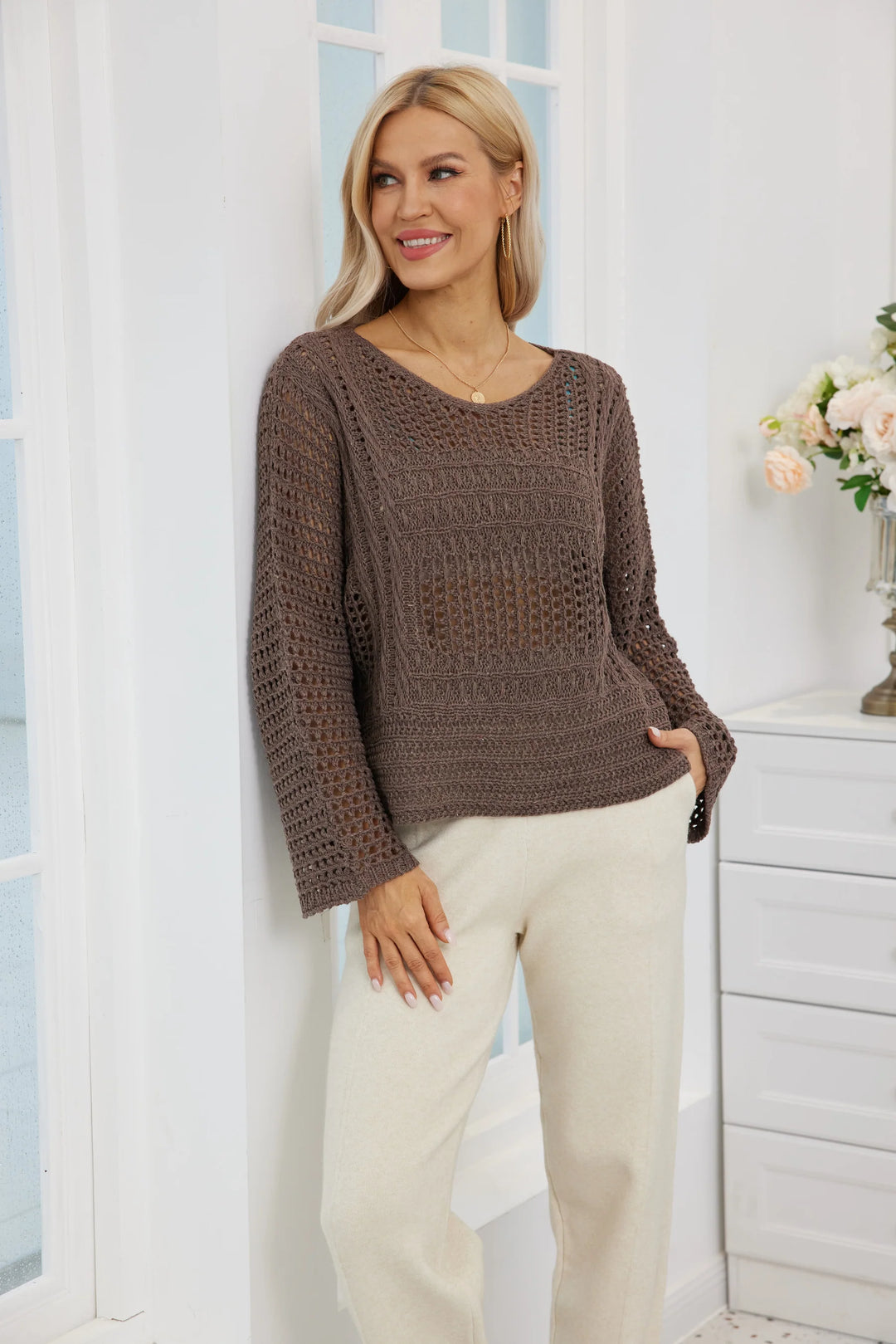 Tricot ample crocheté