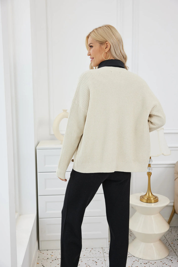 Cardigan en maille côtelée