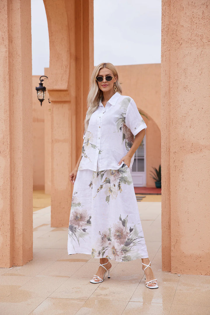 Jupe imprimée florale Graceful – coupe fluide et féminine