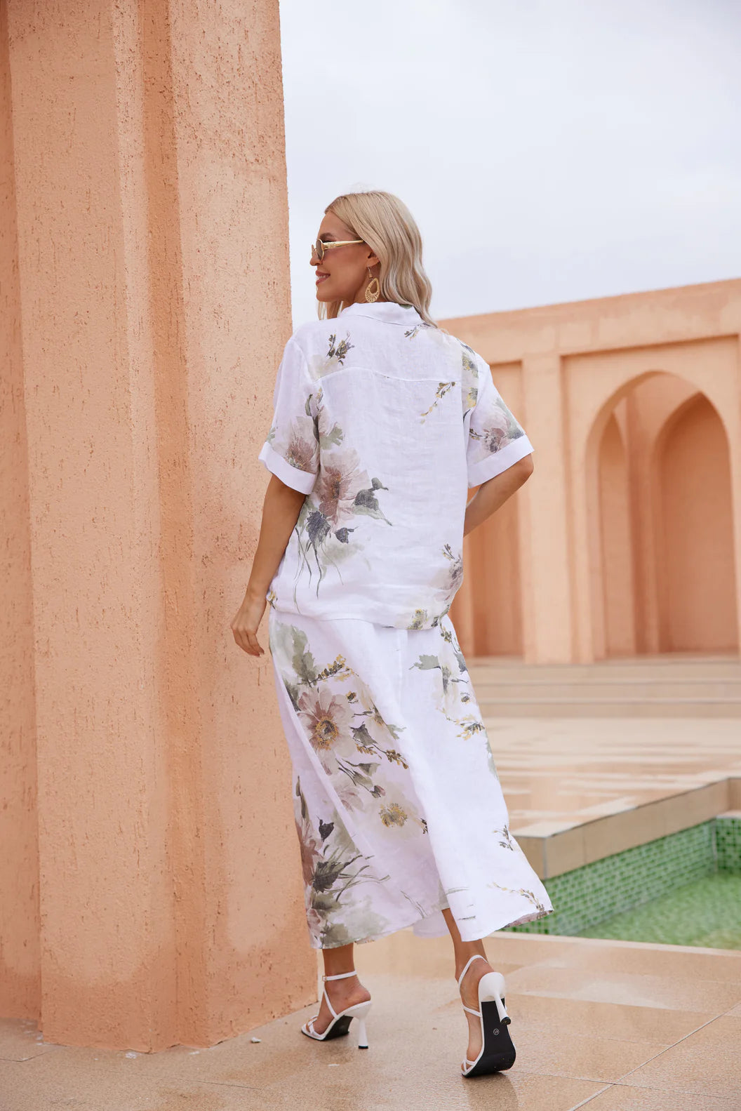 Jupe imprimée florale Graceful – coupe fluide et féminine