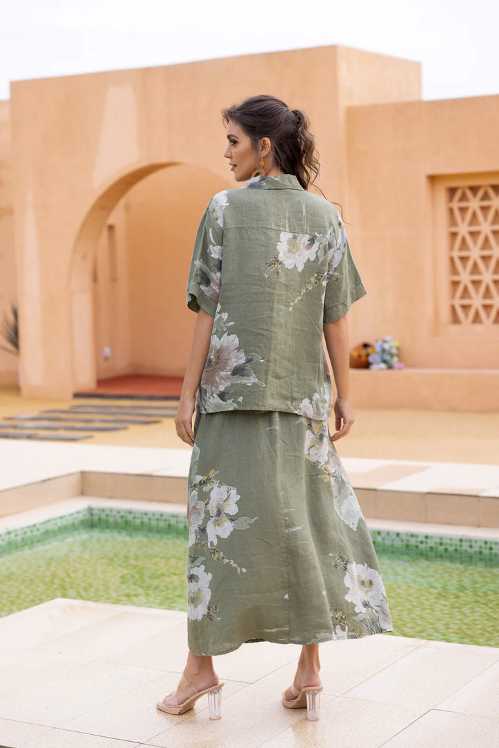 Jupe imprimée florale Graceful – coupe fluide et féminine