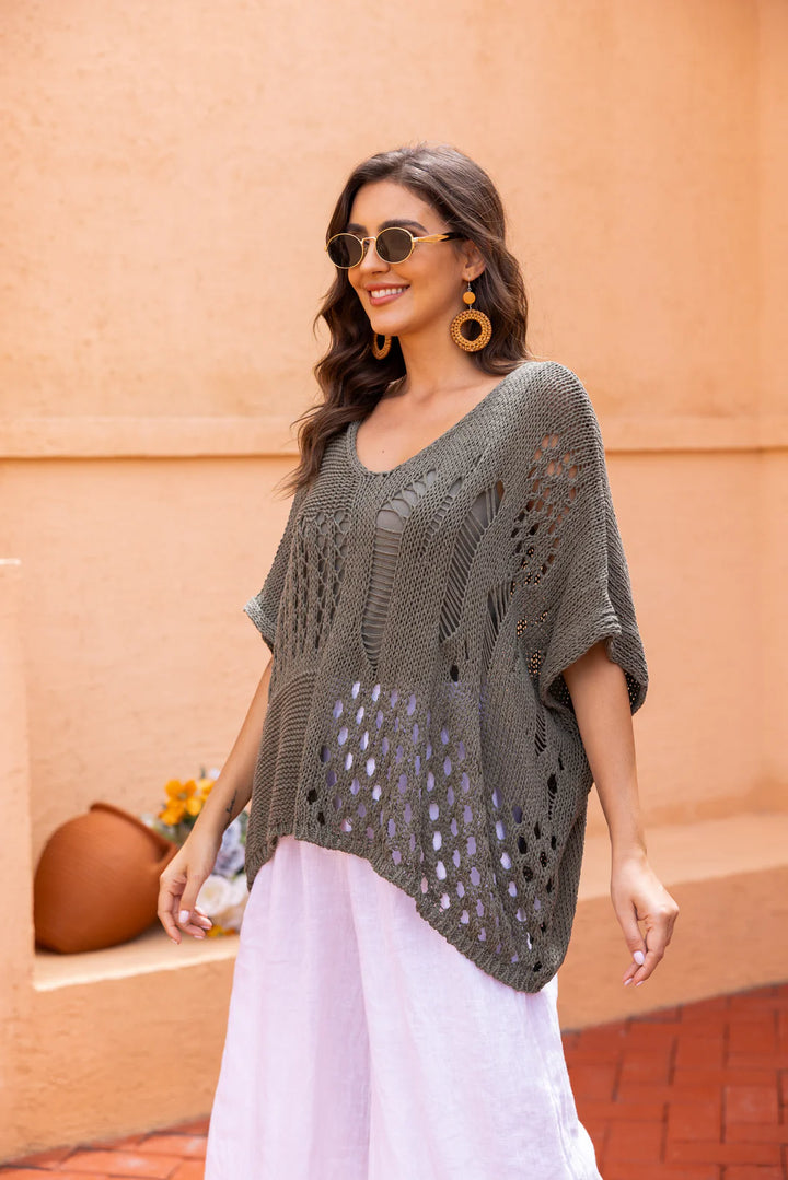 Haut Ocean – Crochet aéré style bord de mer