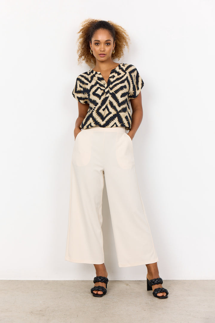 Pantalon confortable à taille élastique Siham