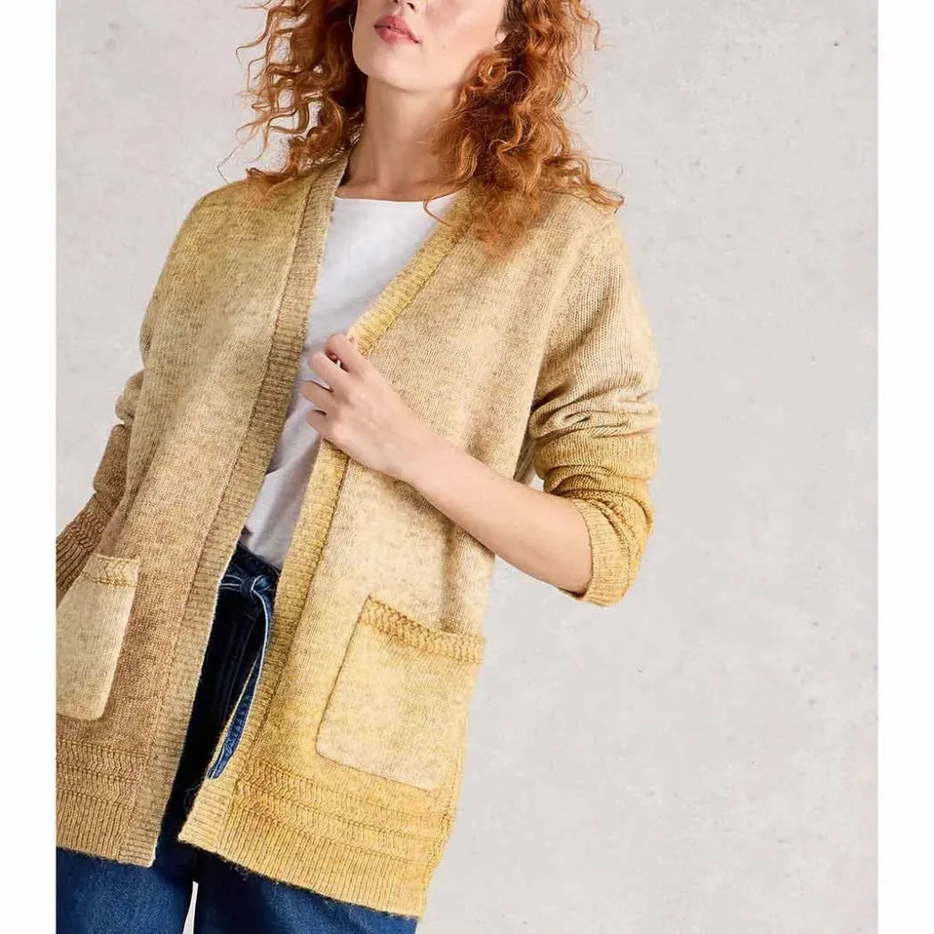 Cardigan long ouvert à manches longues Lilbet