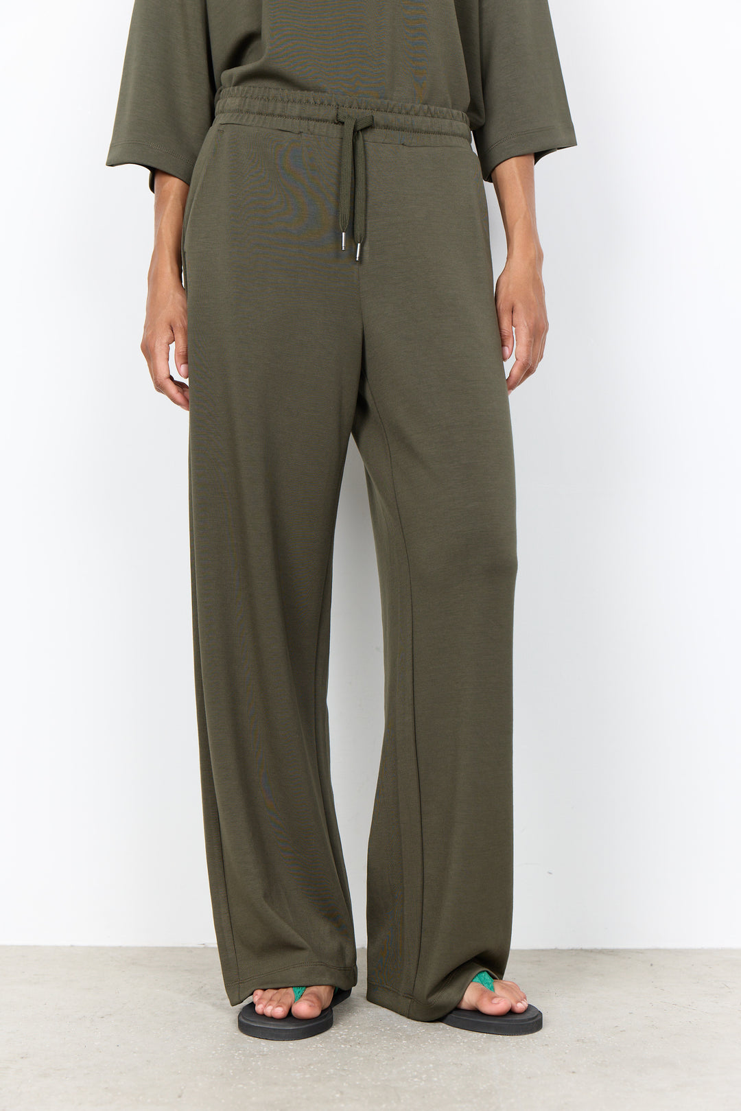 Pantalon à coupe ample Banu - Taille ajustable en mélange modal