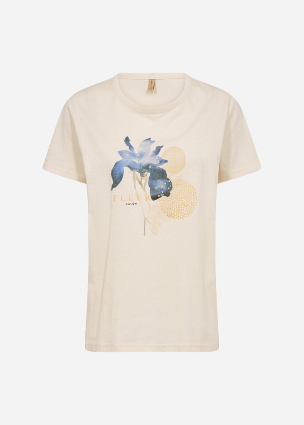 T-shirt avec imprimé d'iris