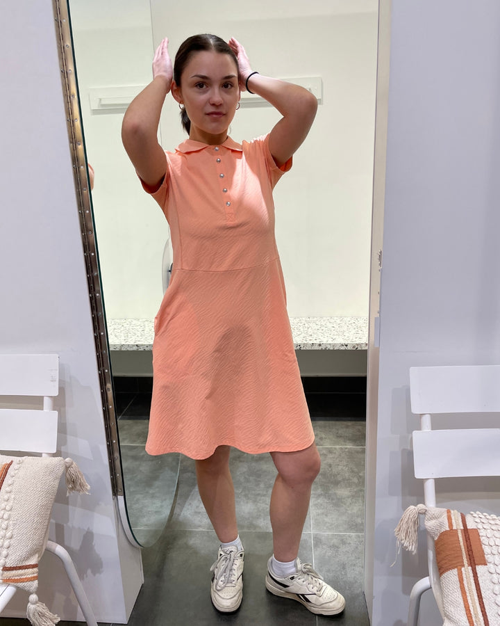 Robe polo classique rose Imanne