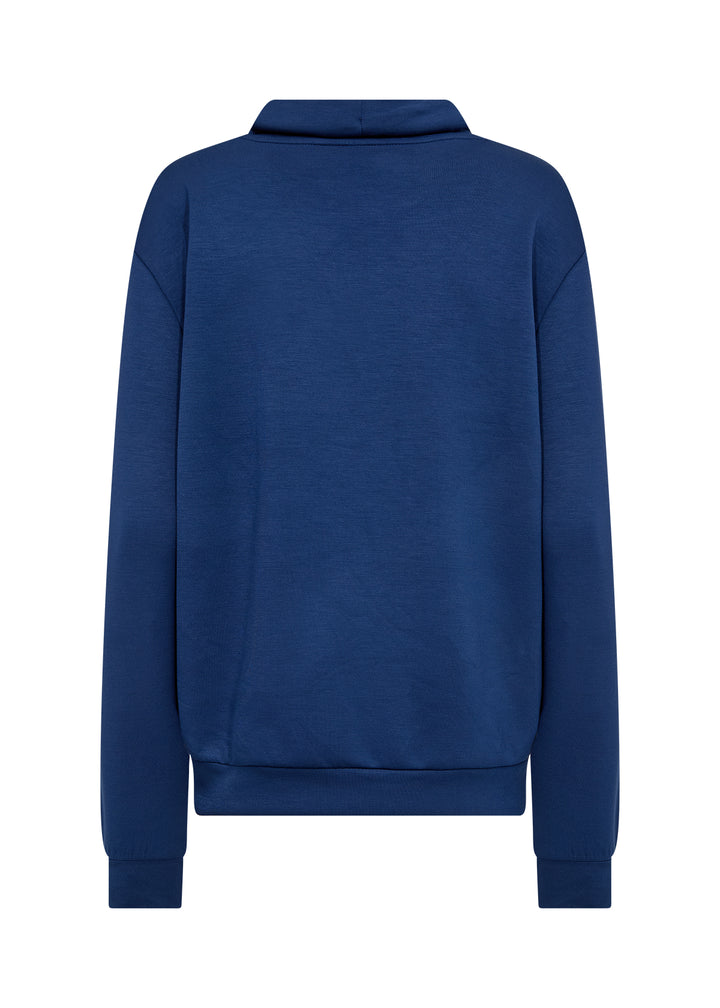 Sweatshirt pour femme à col montant et imprimé inspirant Banu