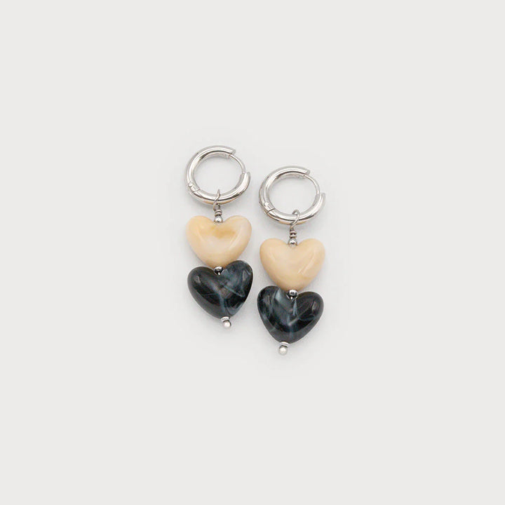 Boucles d'oreilles à coeur