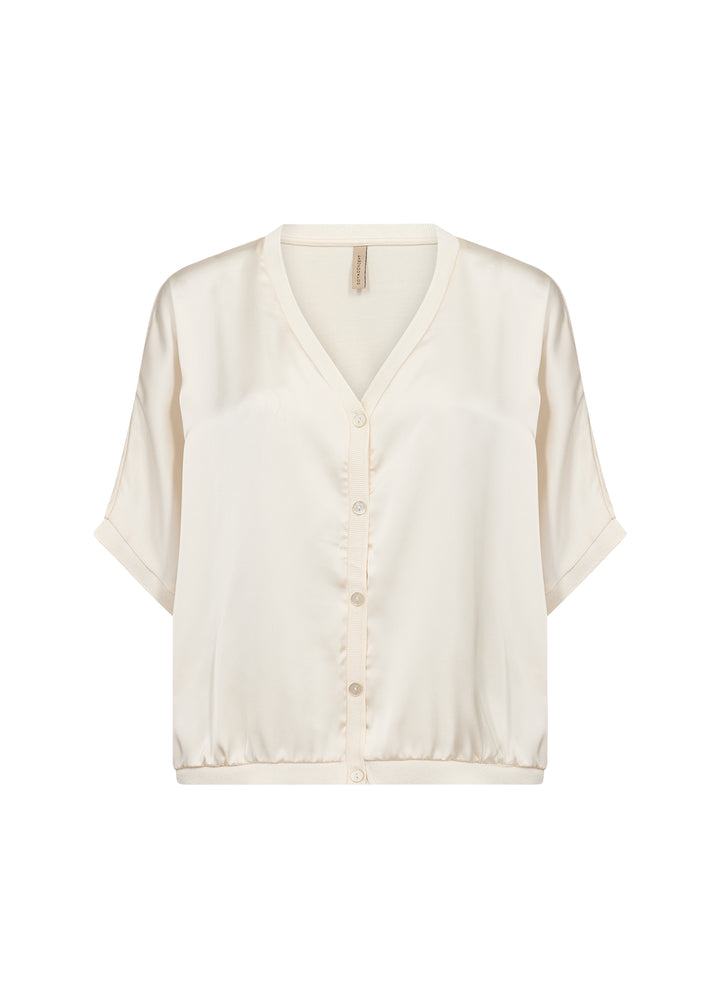 Blouse à col V avec patte de boutonnage Thilde