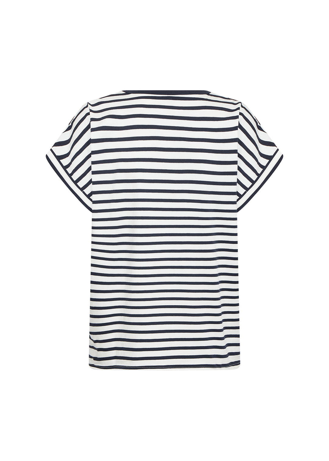 T-shirt à encolure ronde et rayures Rina