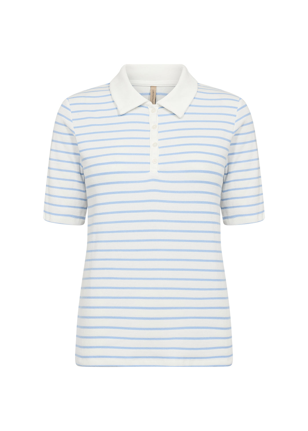 T-shirt rayé à col classique Caimie