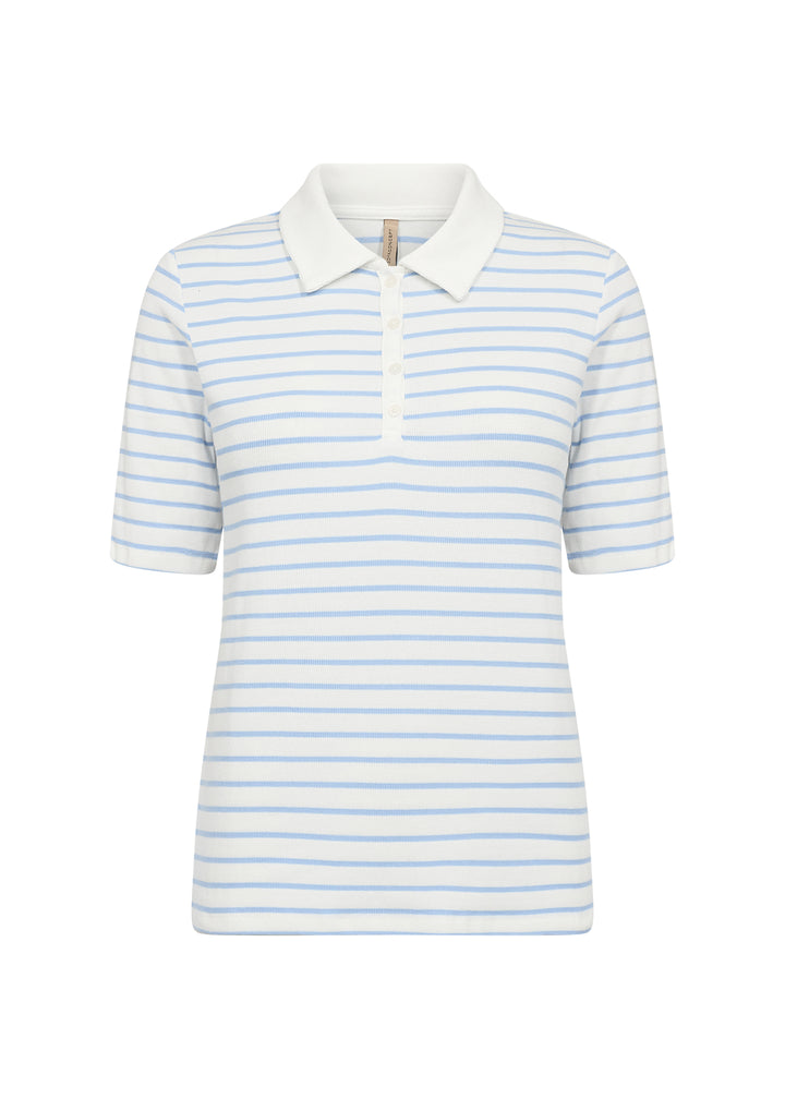 T-shirt rayé à col classique Caimie