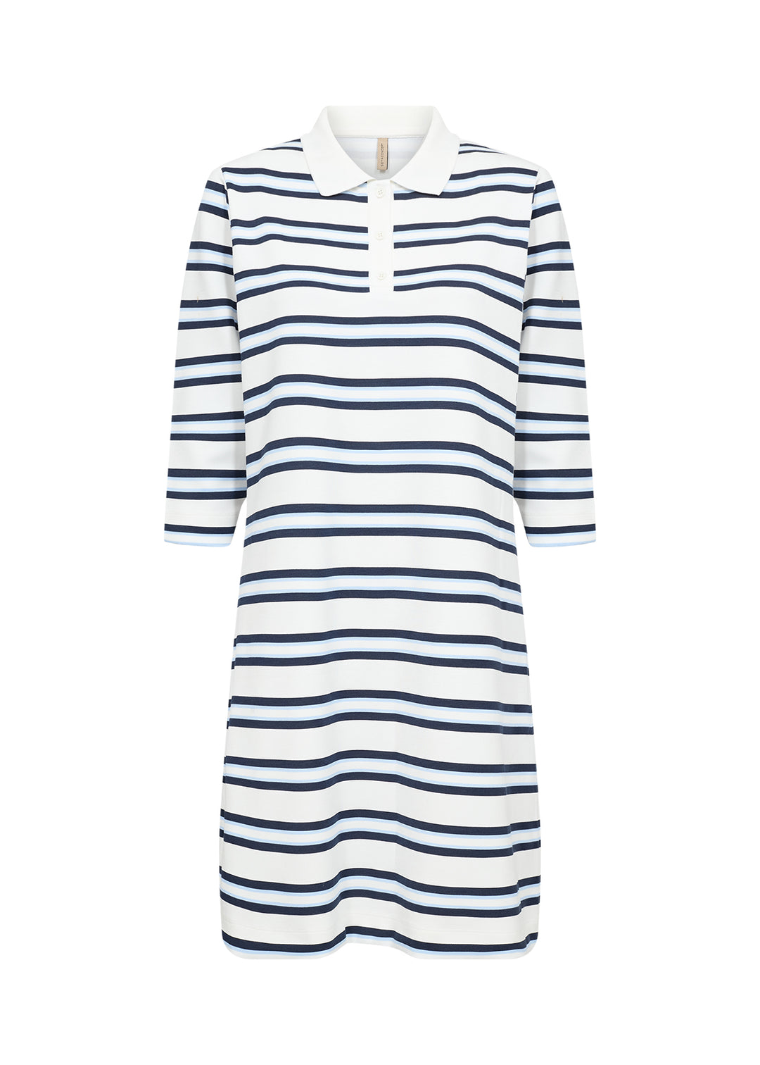 Robe rayée à col classique Barni