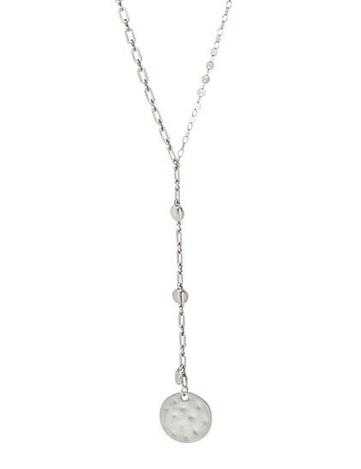 Collier long chaines bi-maillons