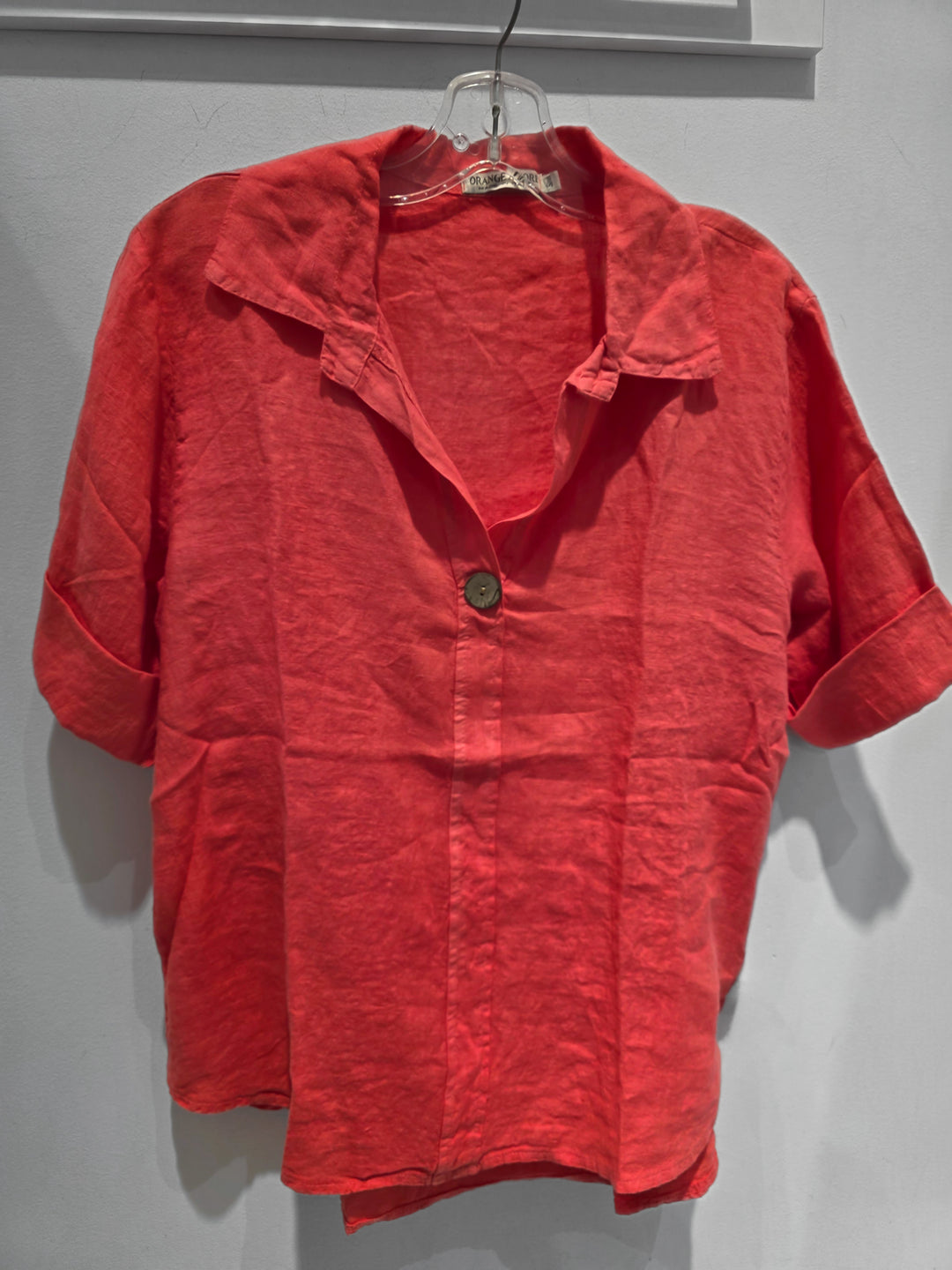 Blouse à col classique manches 3/4 Faye - 100% lin