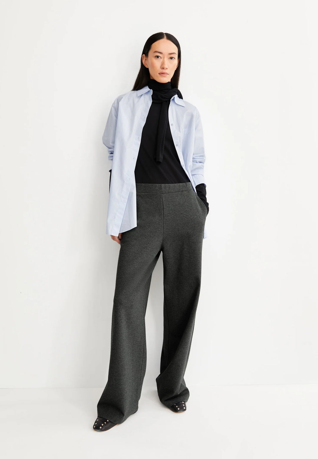 Pantalon ample Himaari - Écoresponsable à taille élastique