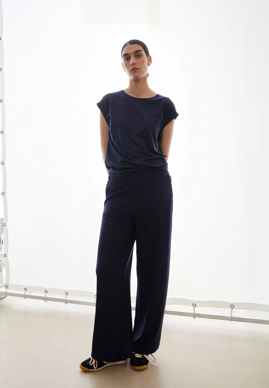 Pantalon ample Himaari - Écoresponsable à taille élastique