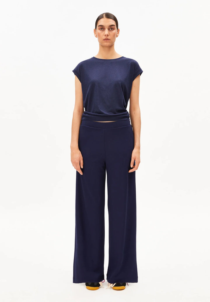 Pantalon ample Himaari - Écoresponsable à taille élastique