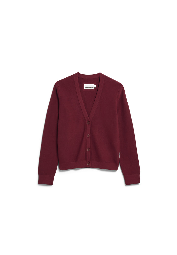 Cardigan à encolure en V Menaal - En pur coton biologique