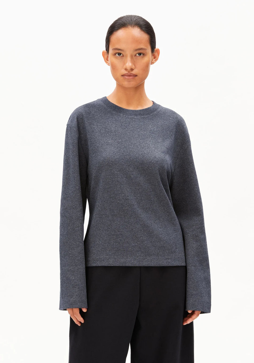 Pull à manches longues écoresponsable - Coton recyclé