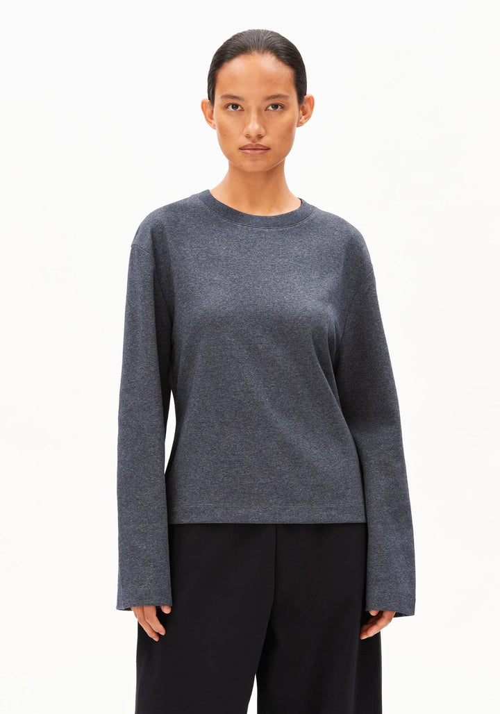 Pull à manches longues écoresponsable - Coton recyclé