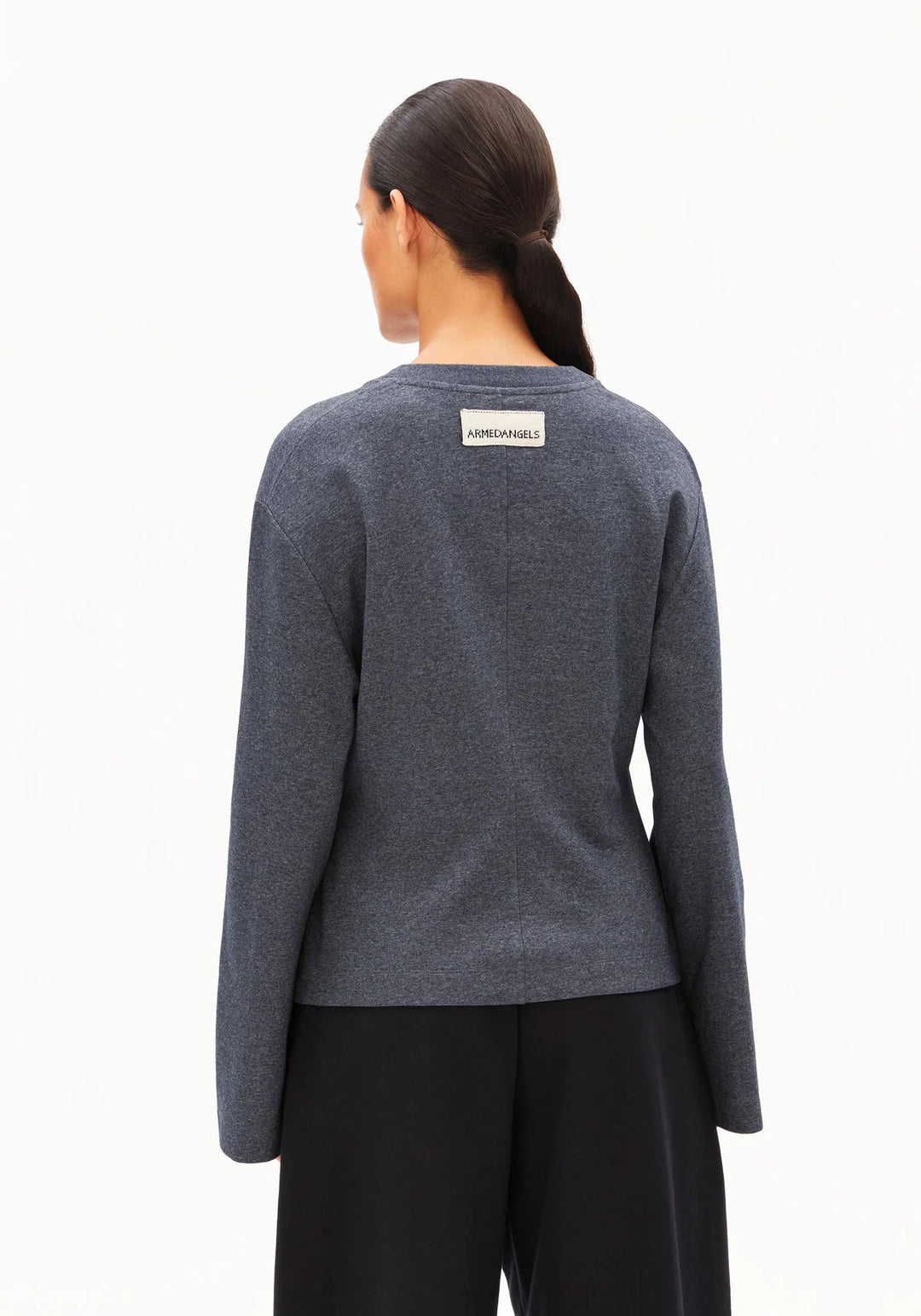 Pull à manches longues écoresponsable - Coton recyclé