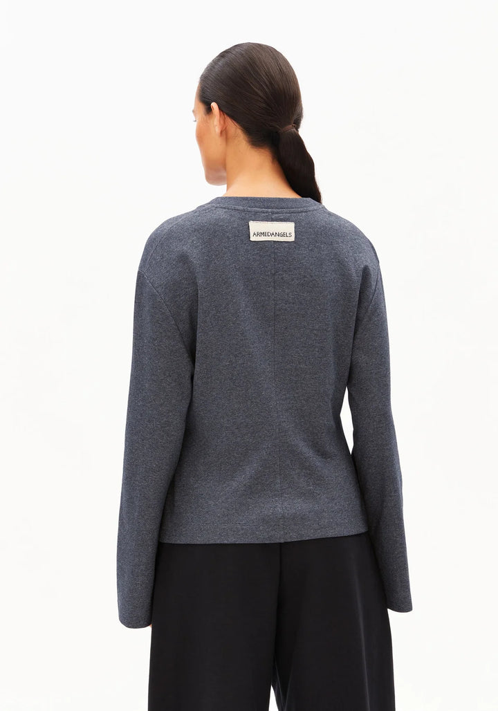 Pull à manches longues écoresponsable - Coton recyclé