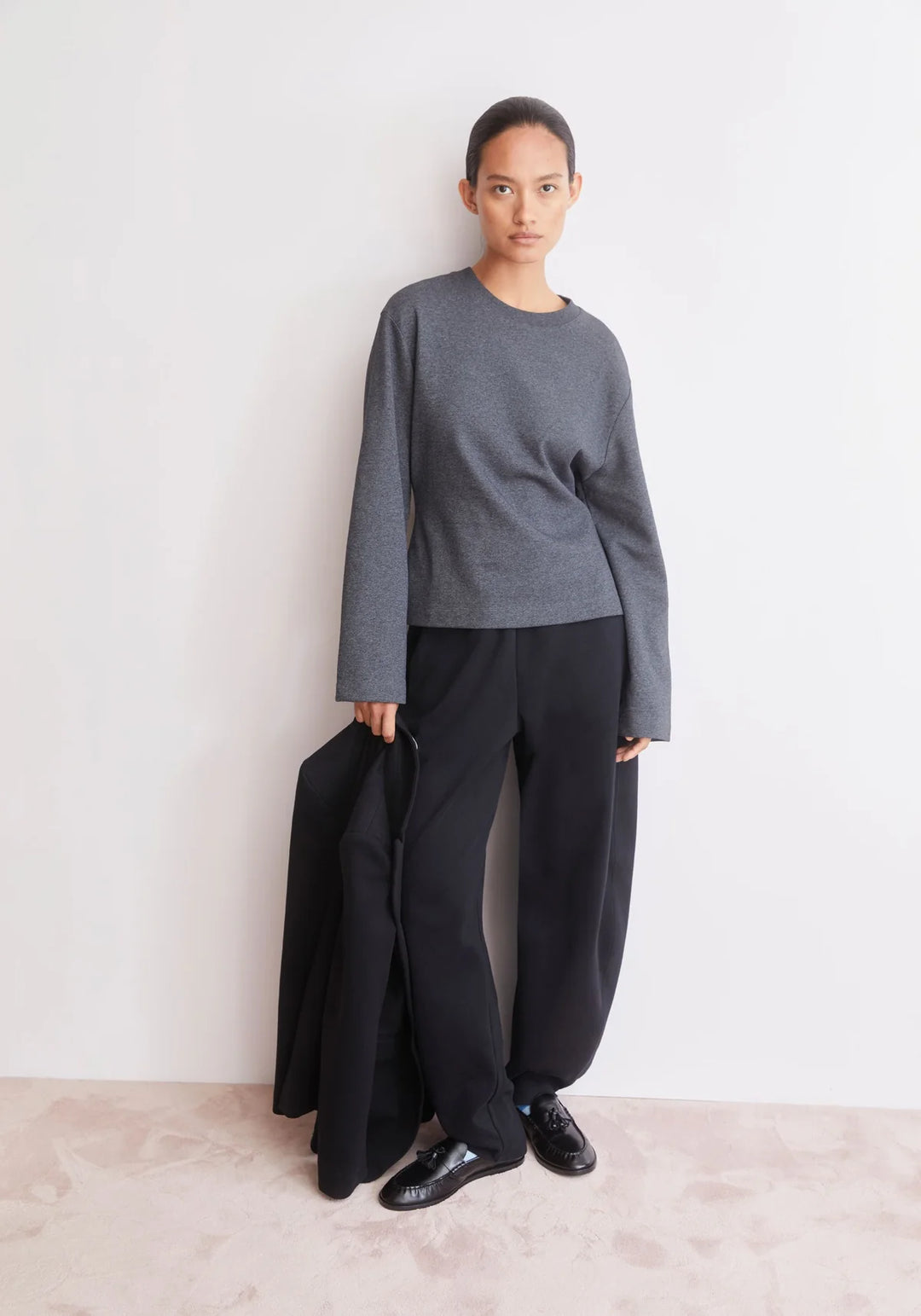 Pull à manches longues écoresponsable - Coton recyclé