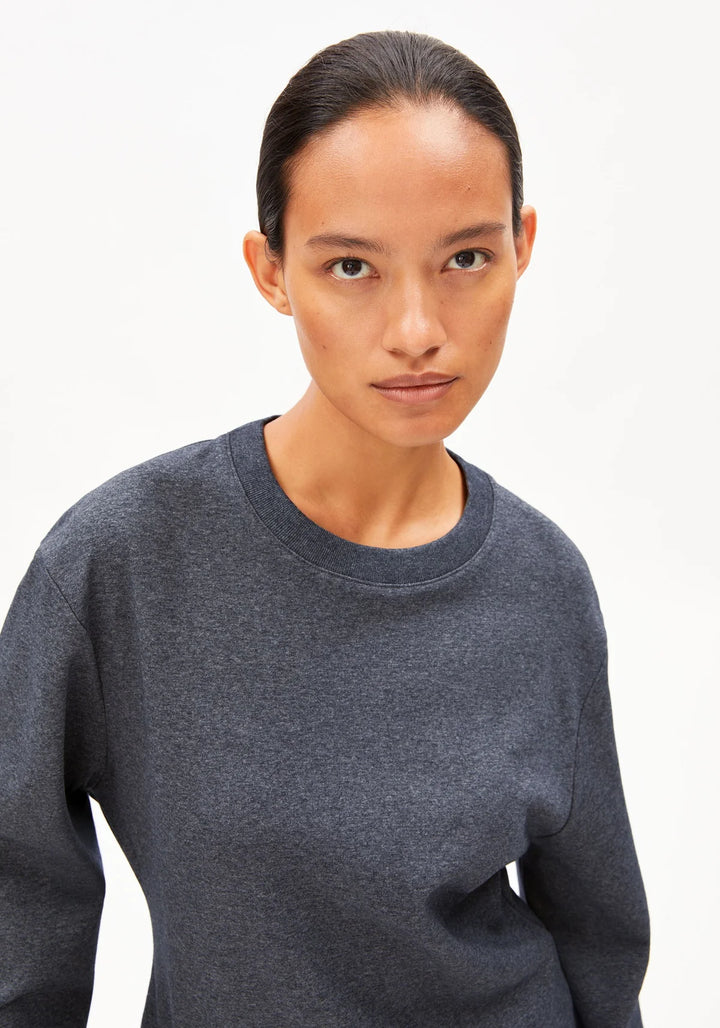 Pull à manches longues écoresponsable - Coton recyclé