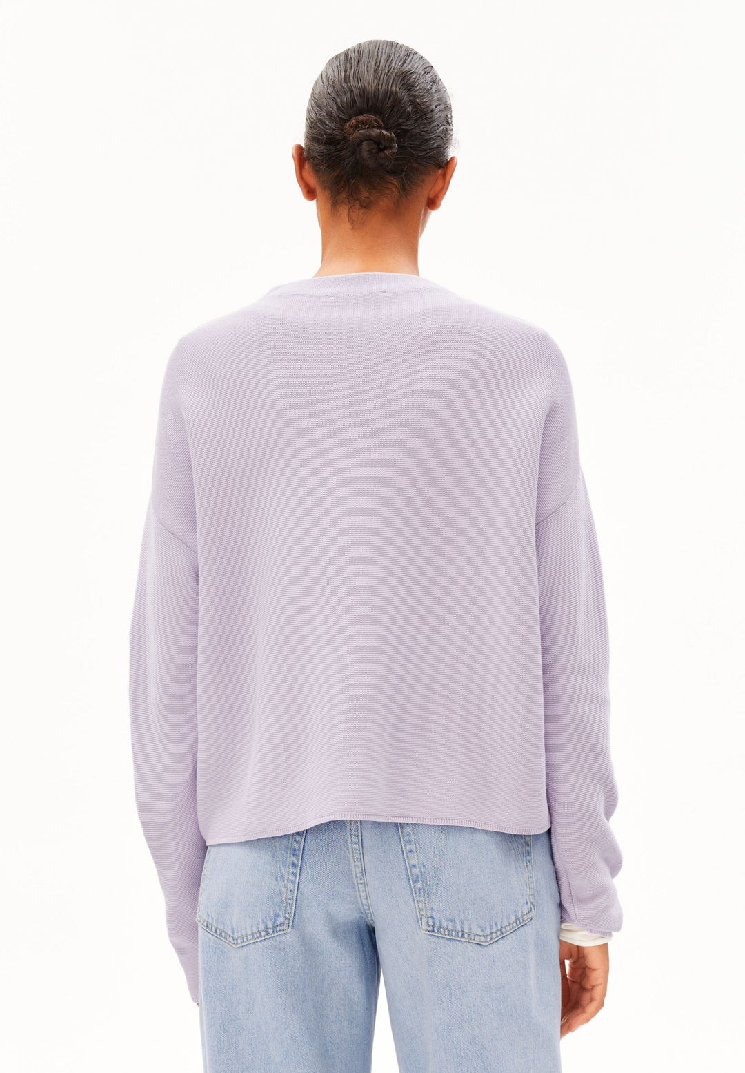 Pull en maille fine à demi-col montant Merinaa - En coton biologique