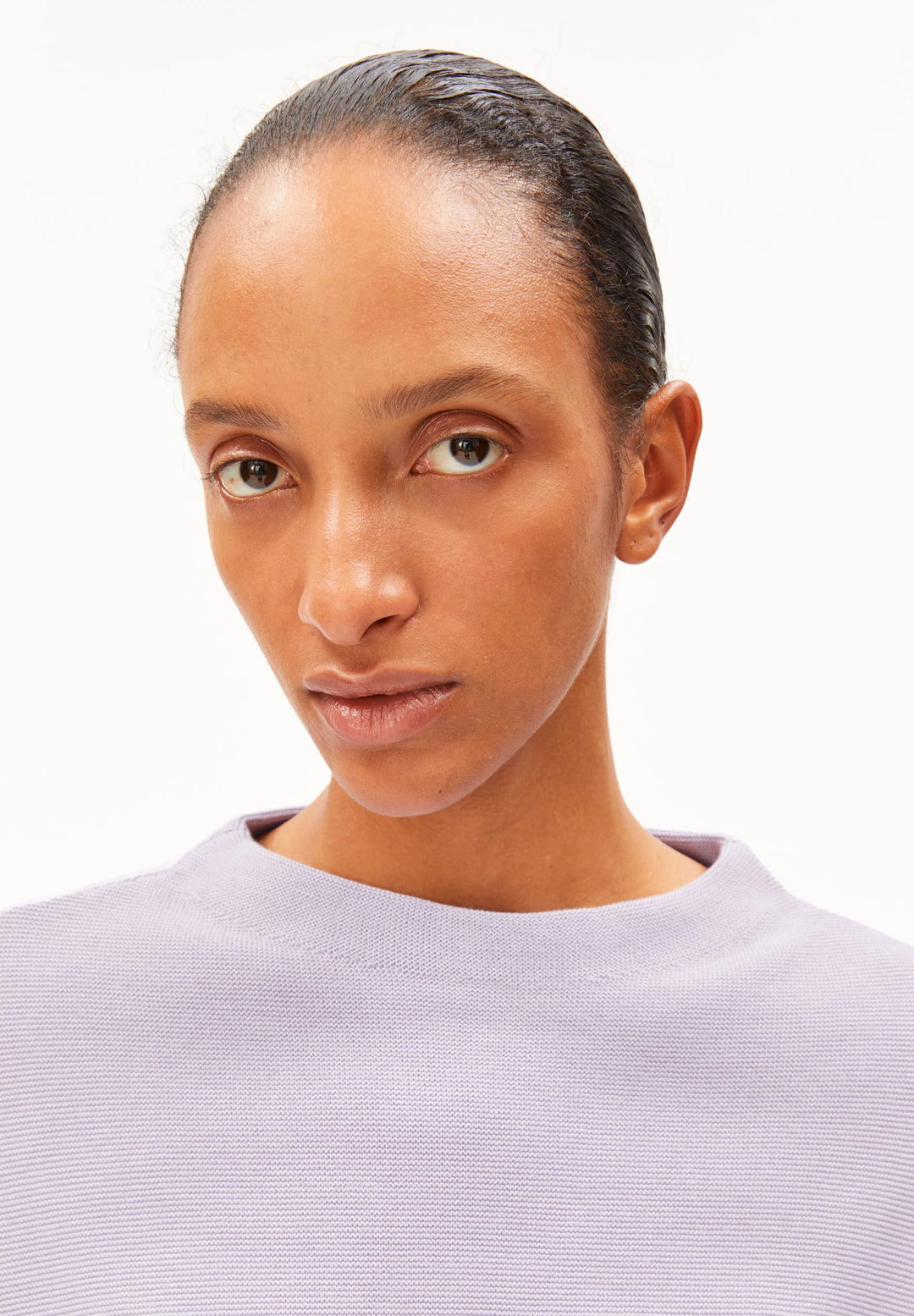 Pull en maille fine à demi-col montant Merinaa - En coton biologique