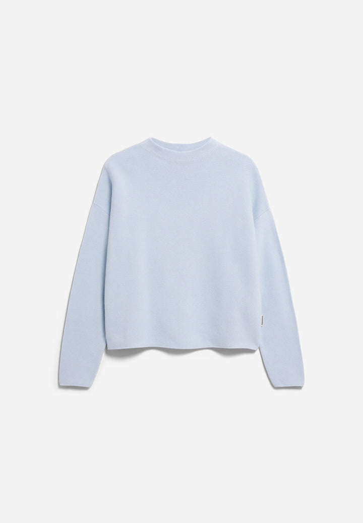 Pull en maille fine à demi-col montant Merinaa - En coton biologique