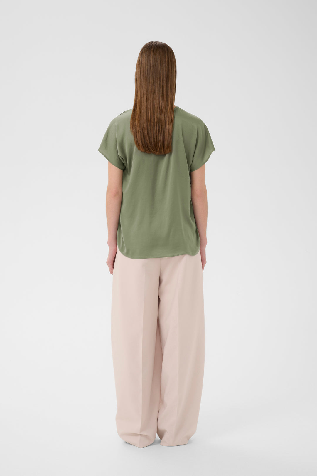 Rinda short-sleeve blouse - Recycled polyester blend