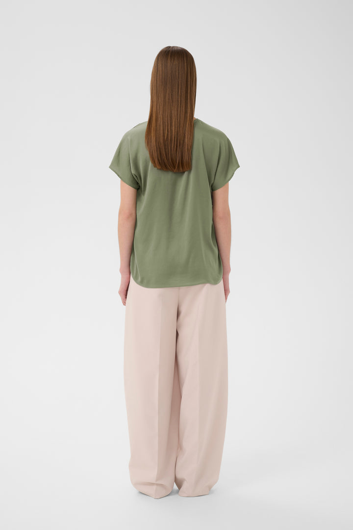 Rinda short-sleeve blouse - Recycled polyester blend