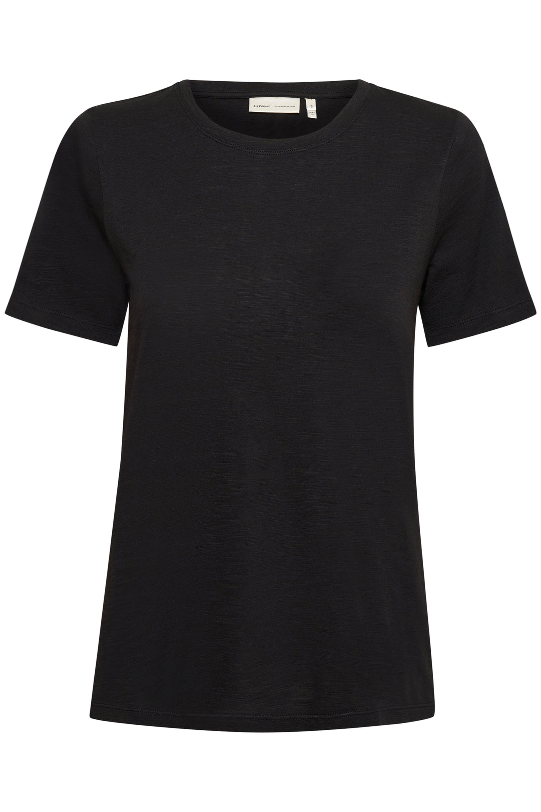 T-shirt à coupe droite Alma - En coton et modal avec encolure ronde et manches courtes