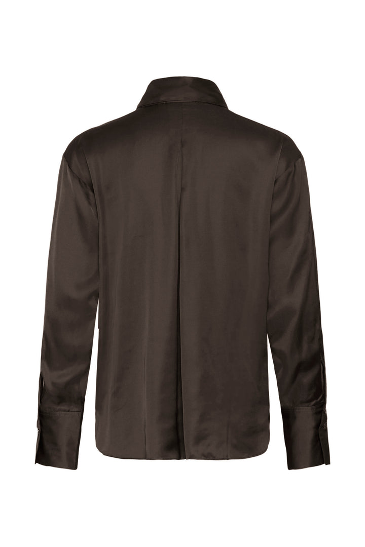Chemise en satin Pauline - Avec ourlets aux poignets