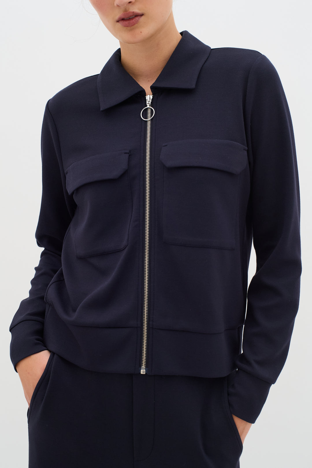 Becal Essential Jacket - Zip closure and slim fit