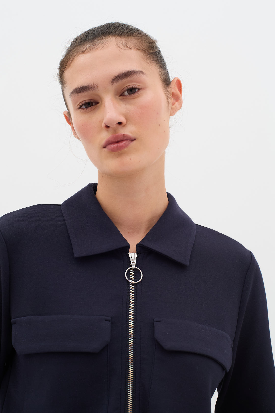 Becal Essential Jacket - Zip closure and slim fit